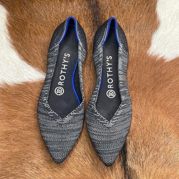 Rothy's Shoes - Rothy’s black and white color women flats size 6